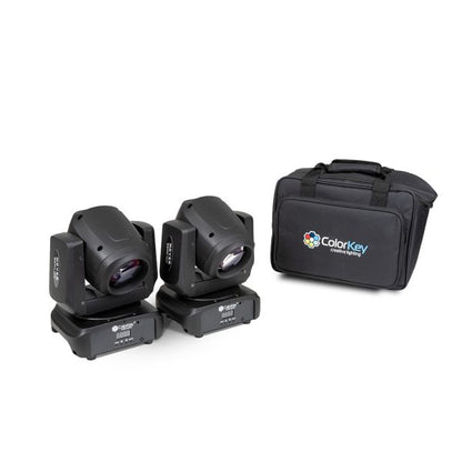ColorKey Mover Beam 100 2-Pack Bundle With Carrying Case
