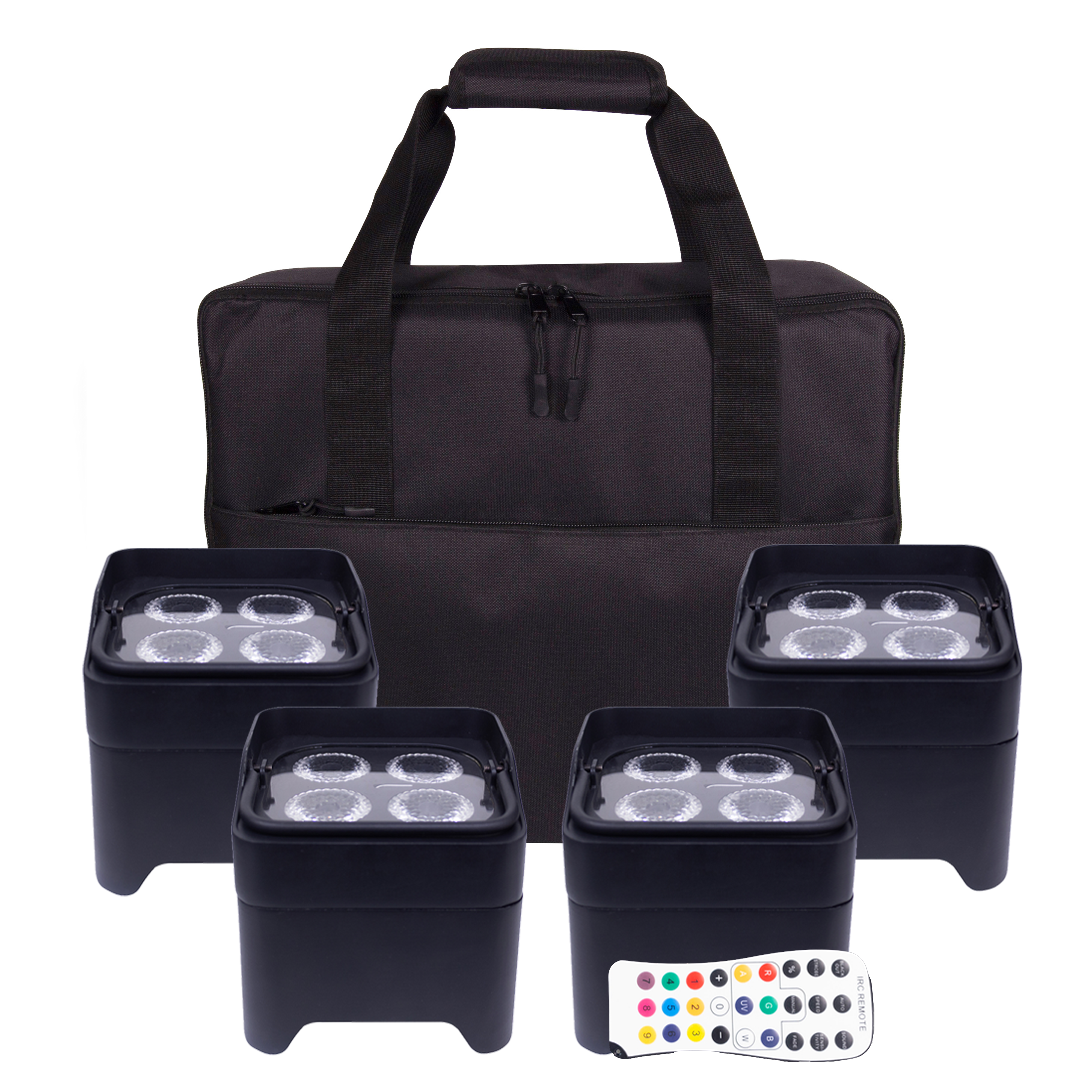 Colorkey CKW-6024 4-Pack MobilePar Mini Hex 4 with Case