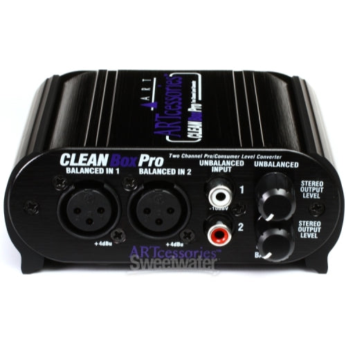 ART CleanBox Pro 2-Ch Stereo Level Converter & Hum Eliminator Pro