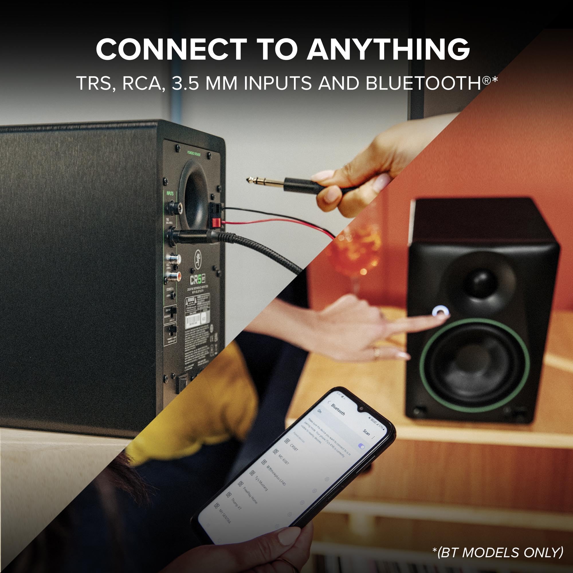 Mackie CR8BT 8 Powered Studio Monitors w/ Tone Control and Bluetooth®