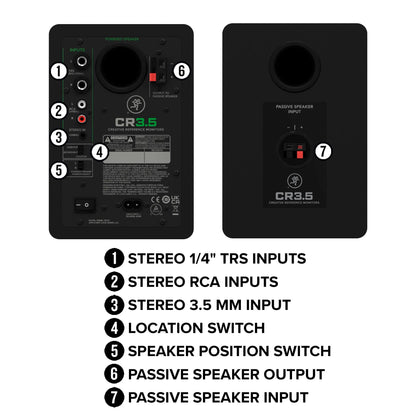 Mackie CR8BT 8 Powered Studio Monitors w/ Tone Control and Bluetooth®