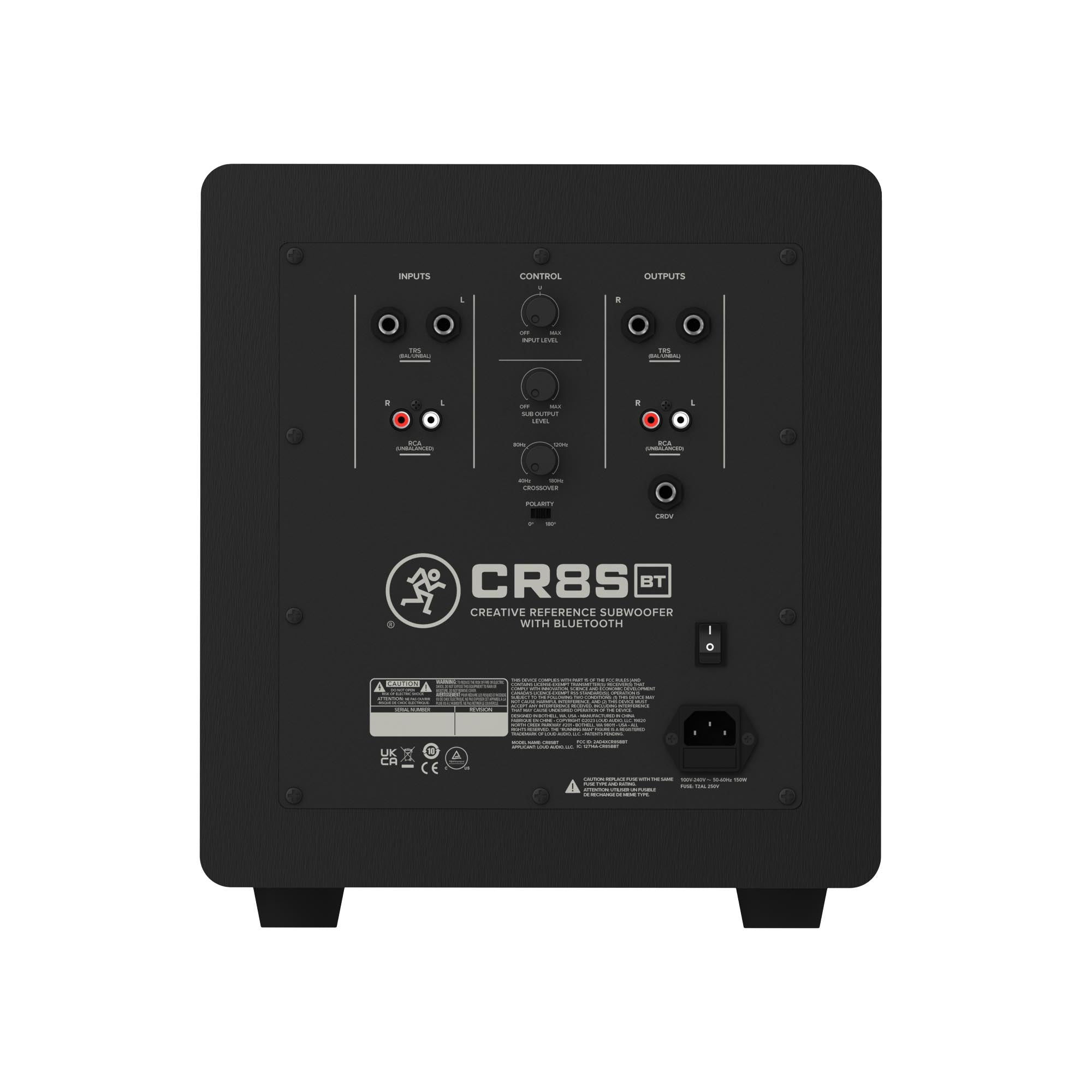 Mackie CR8SBT 8 Powered Subwoofer w/ Desktop Remote and Bluetooth®