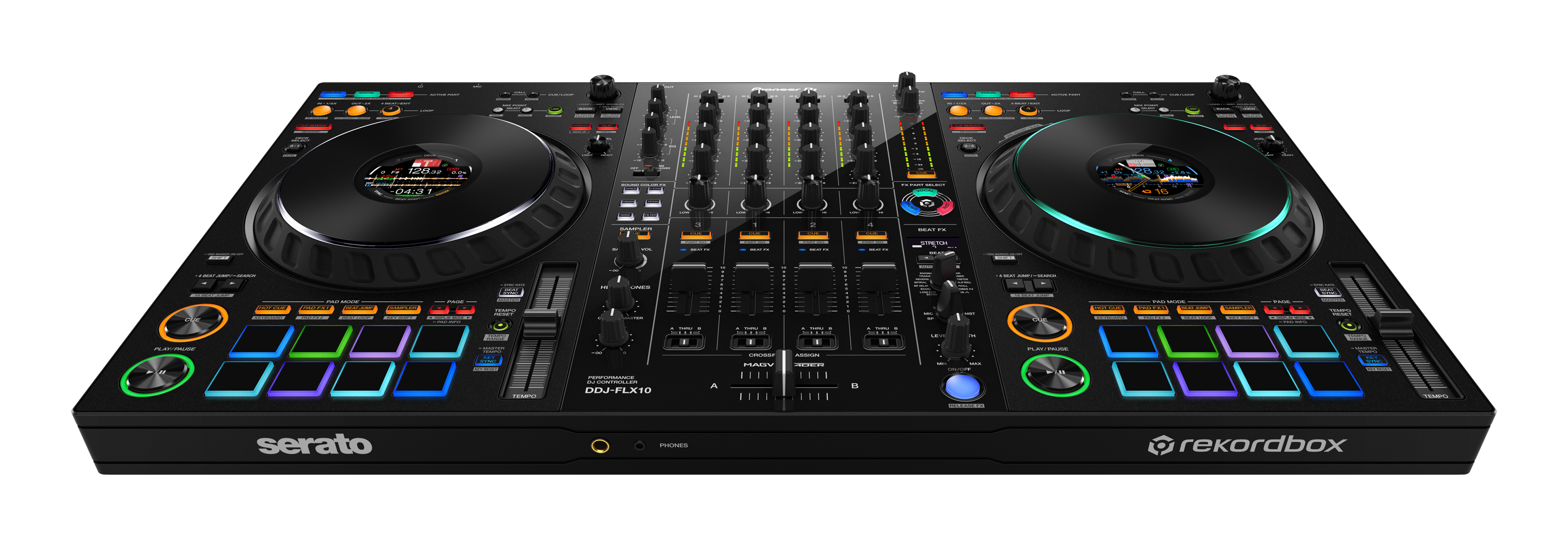 Pioneer DJ DDJ-FLX10 rekordbox DJ and Serato Controller