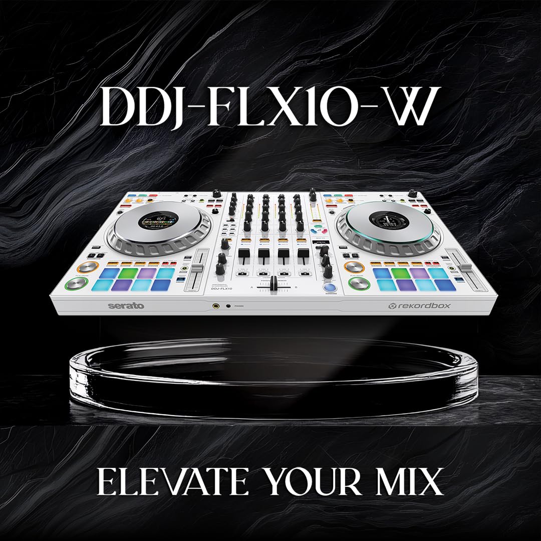 Pioneer DJ DDJ-FLX10-W Limited Edition - 4-channel DJ controller for Rekordbox & Serato - White