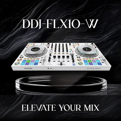 Pioneer DJ DDJ-FLX10-W Limited Edition - 4-channel DJ controller for Rekordbox & Serato - White