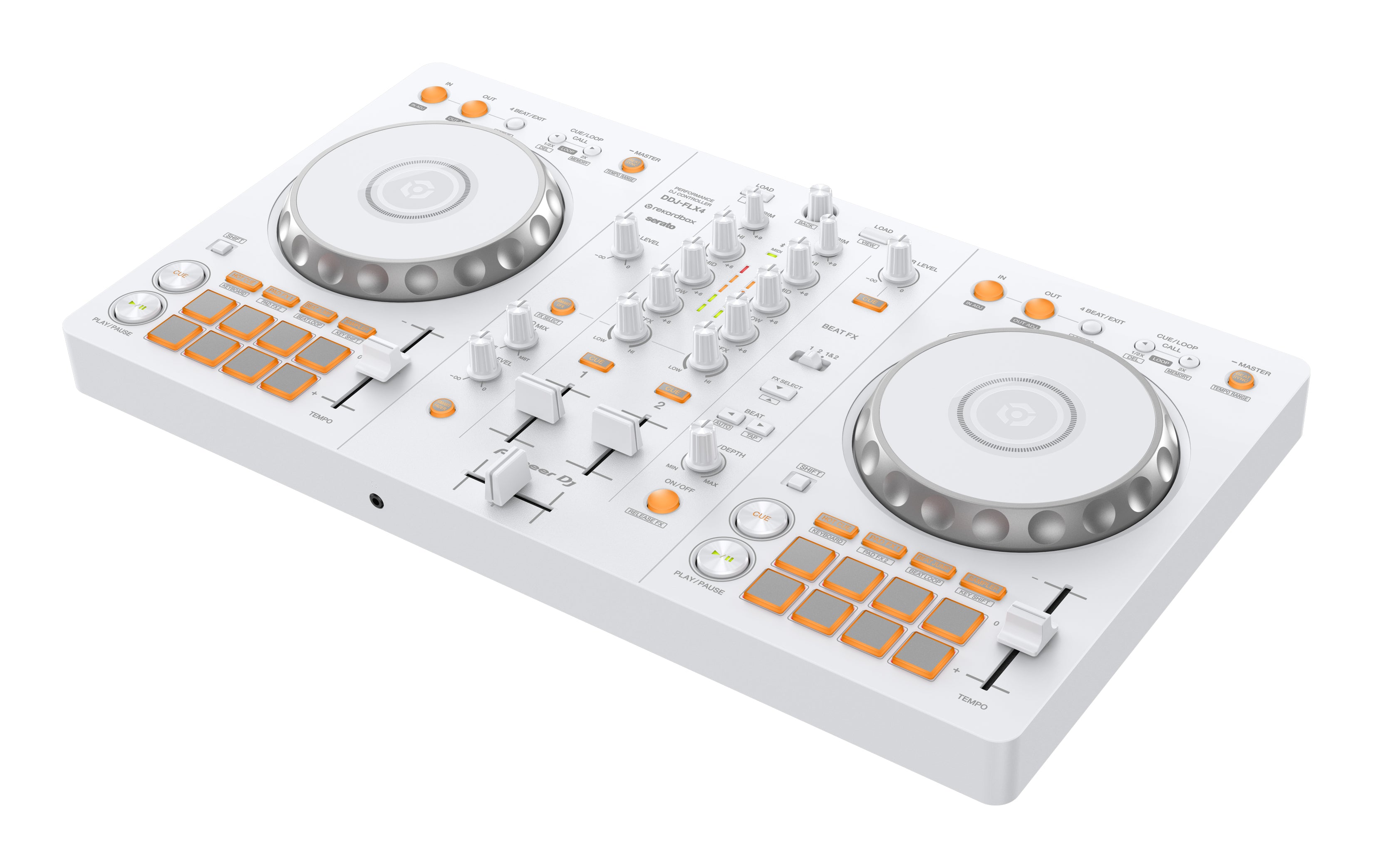 Pioneer DJ DDJ-FLX4-W 2-Channel DJ Controller for Serato