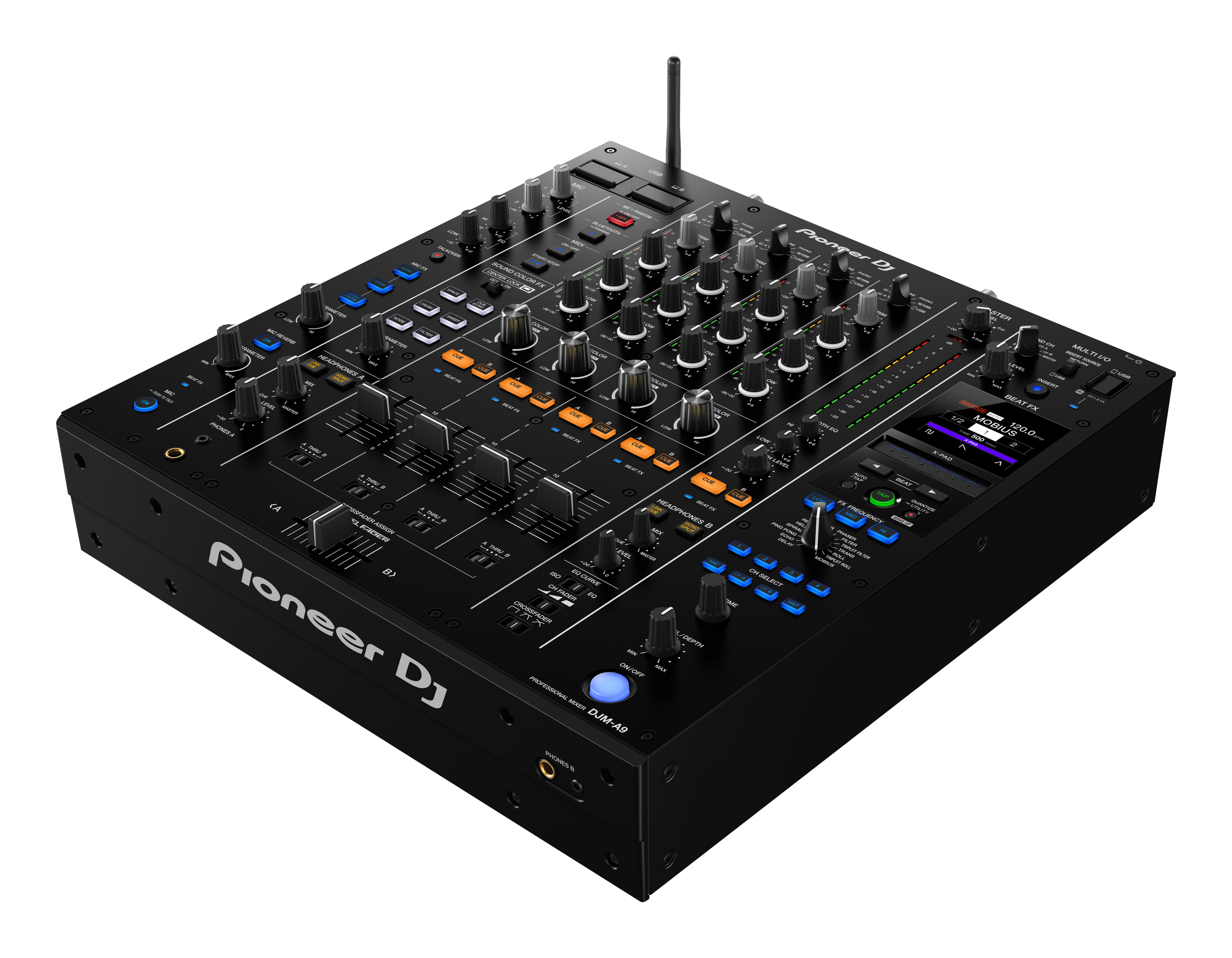 Pioneer DJ DJM-A9 4-Channel Digital Pro-DJ Mixer with Bluetooth