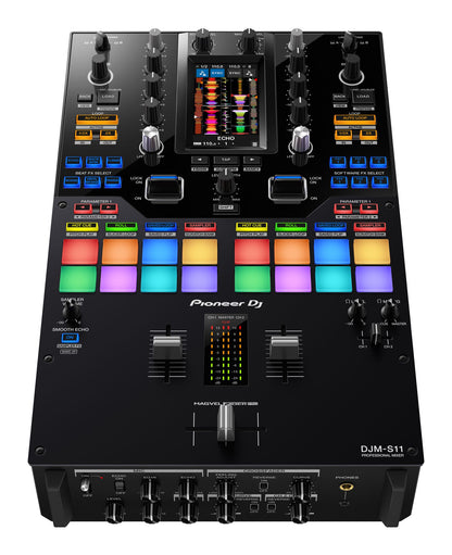 Pioneer DJ DJM-S11 Professional 2-Channel Battle Mixer for Serato DJ Pro / rekordbox