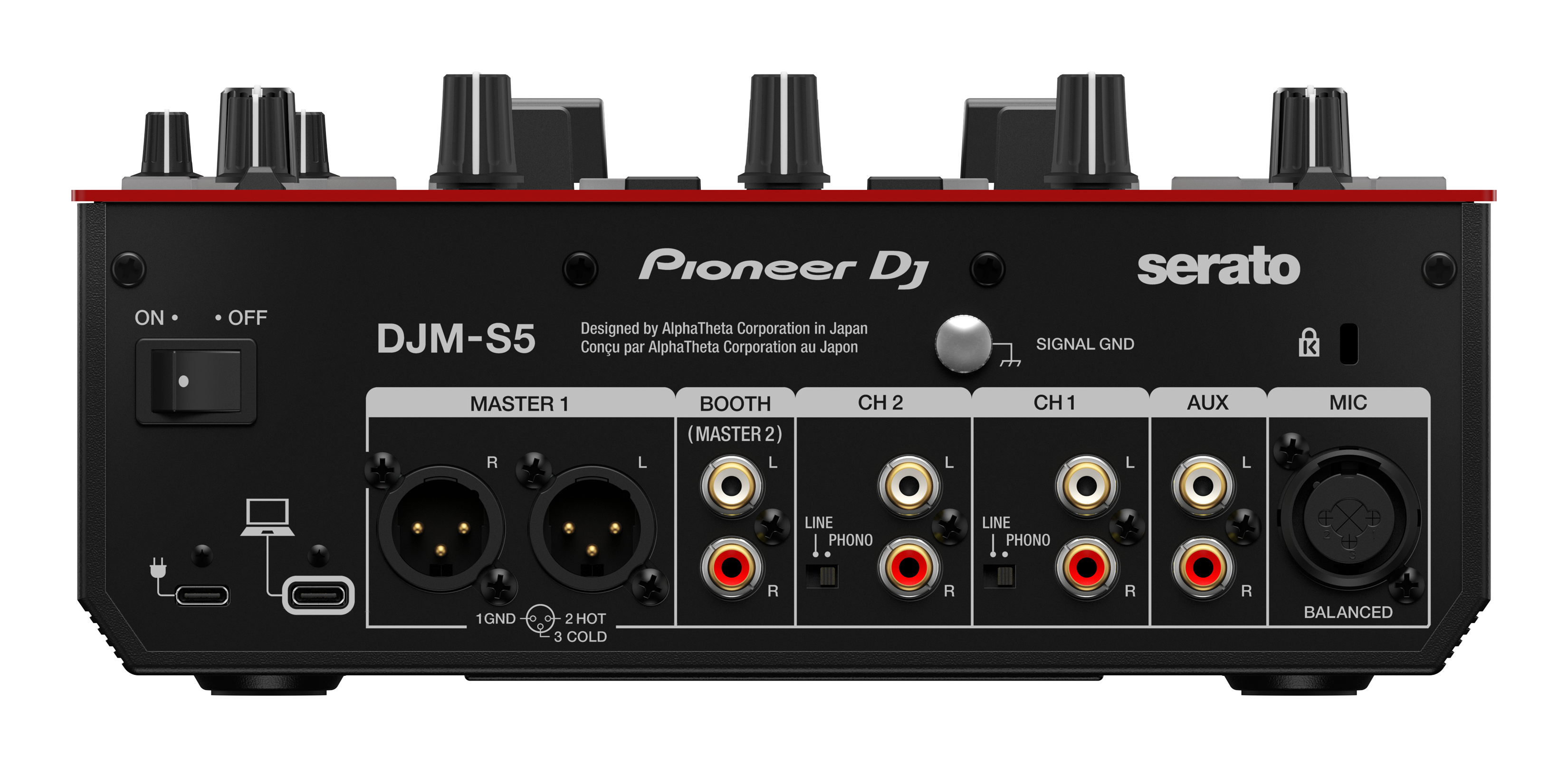Pioneer DJ DJM-S5 2-Channel DJ Battle Mixer
