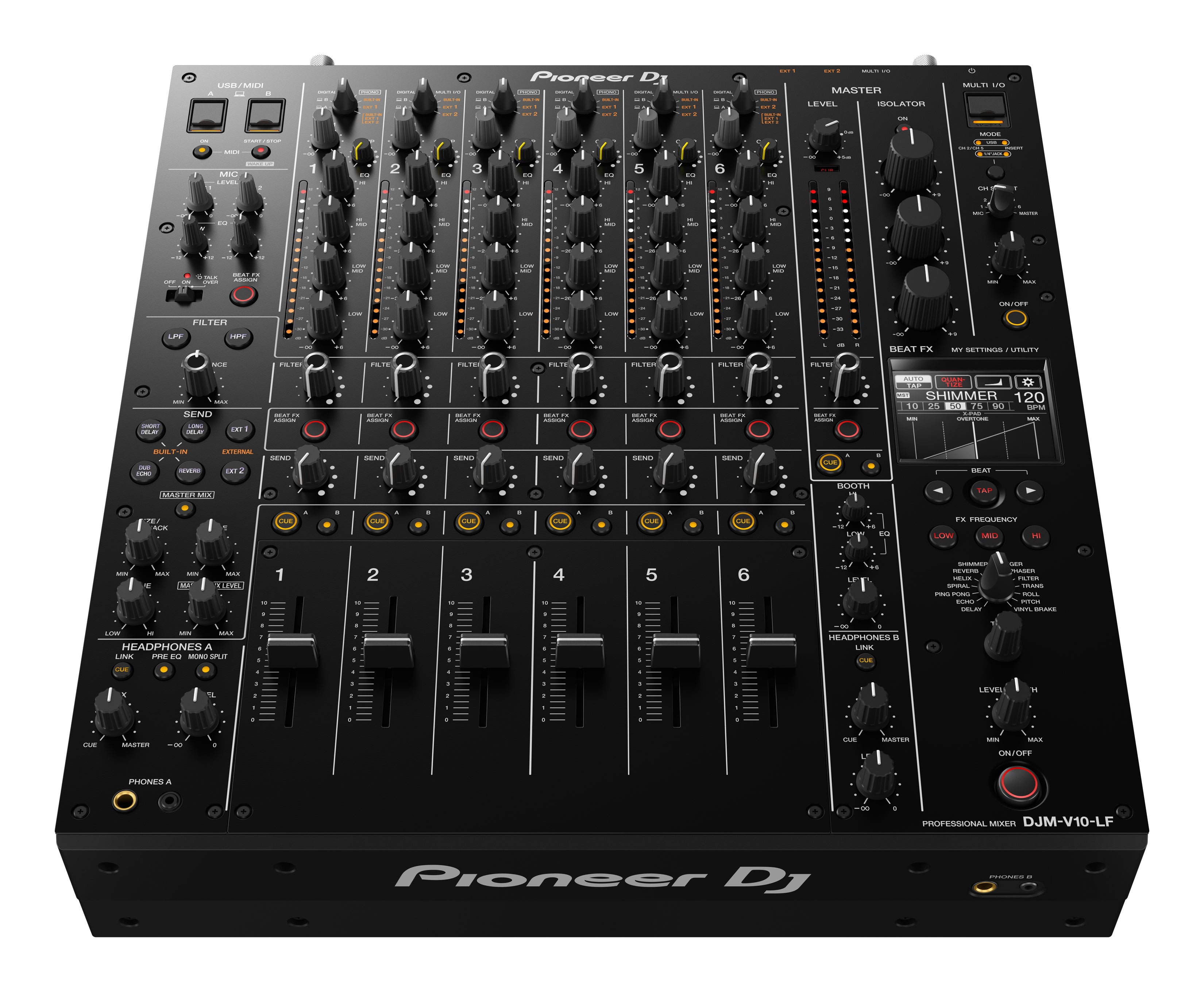 Pioneer DJ DJM-V10-LF 6 Channel Professional DJ Mixer