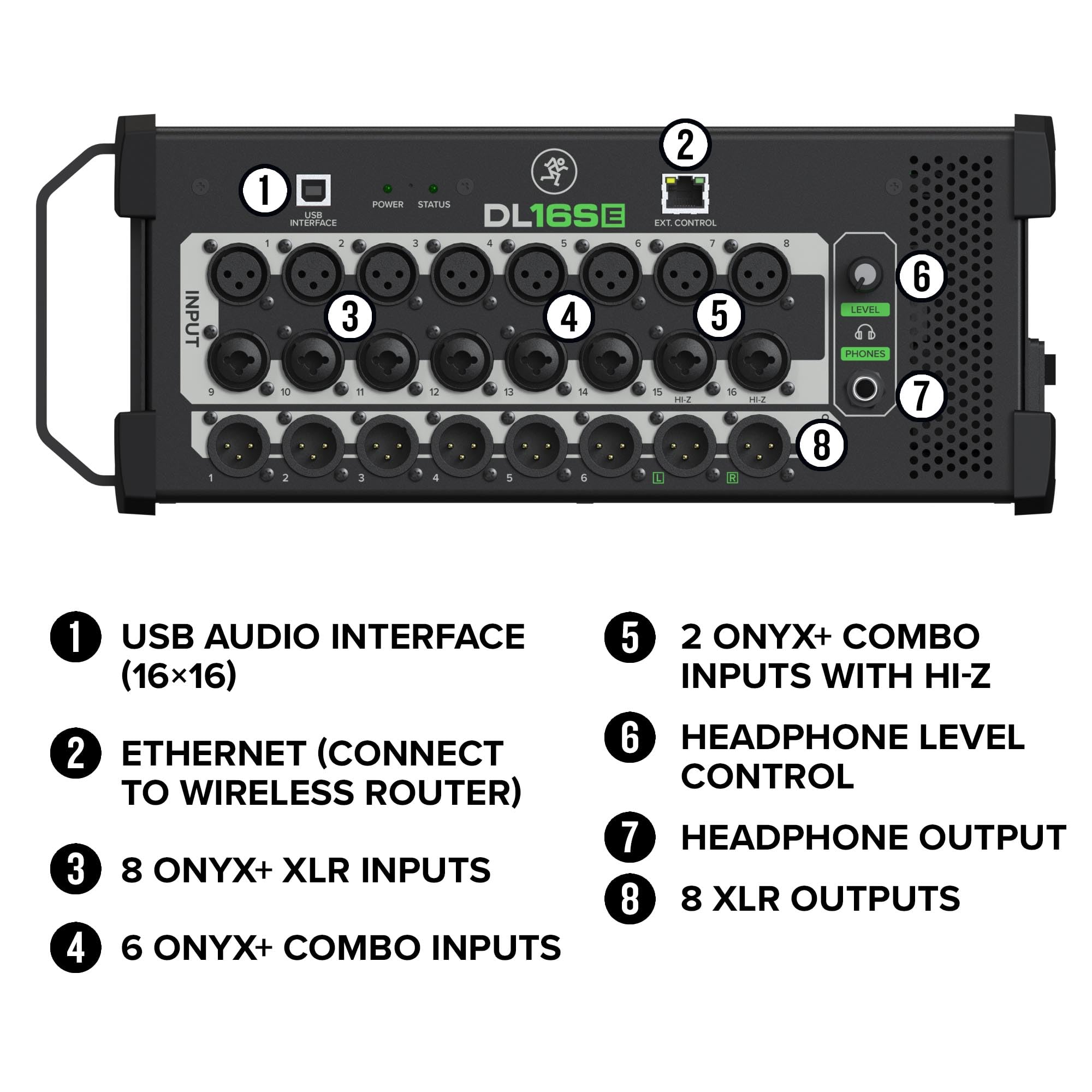 Mackie DL16SE 16 Channel Digital Rack Mixer