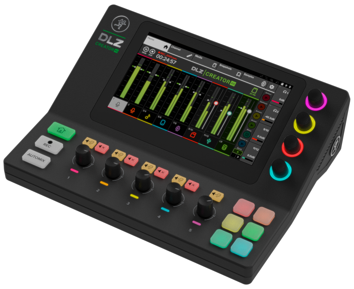 Mackie DLZ Creator XS Compact Adaptive Digital Mixer For Podcasting and Streaming