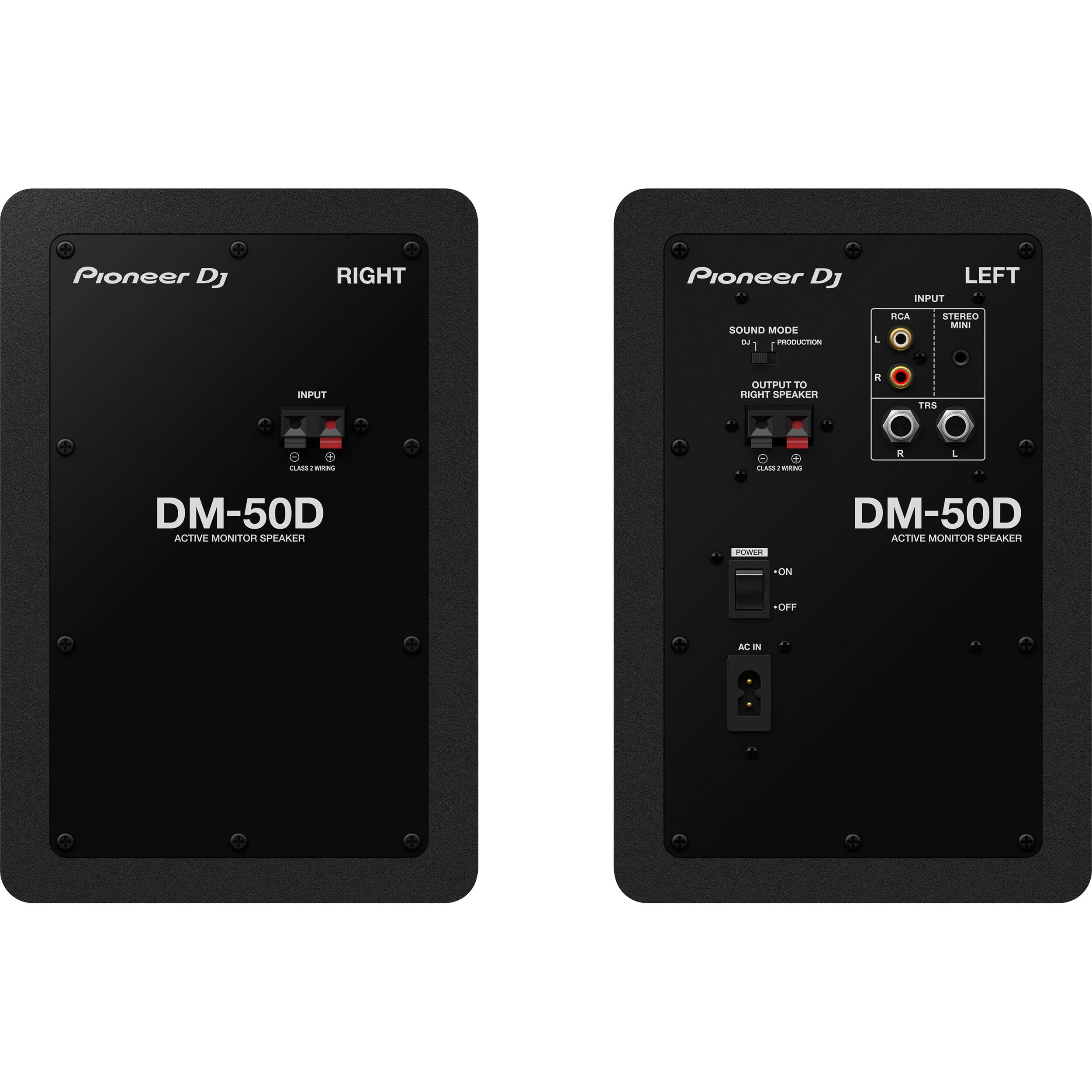 Pioneer DJ DM-50D Active 5 Desktop Monitor/DJ Speakers