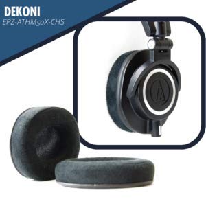 Dekoni Audio Replacement Ear Pads Compatible with Audio Technica ATH-M50X, M Series and Sony MDR7506 Headphones (Choice Suede)