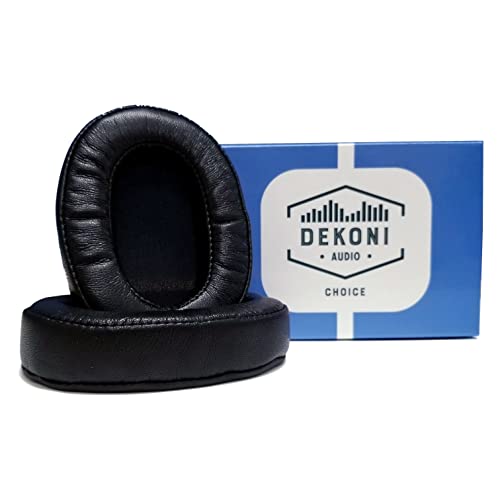 Dekoni Replacement Ear Pads for AKG K371 Studio Headphones | Headphone Replacement Ear Pad | Memory Foam Ear Cushion Comfort for Recording Headphone (Choice Leather)
