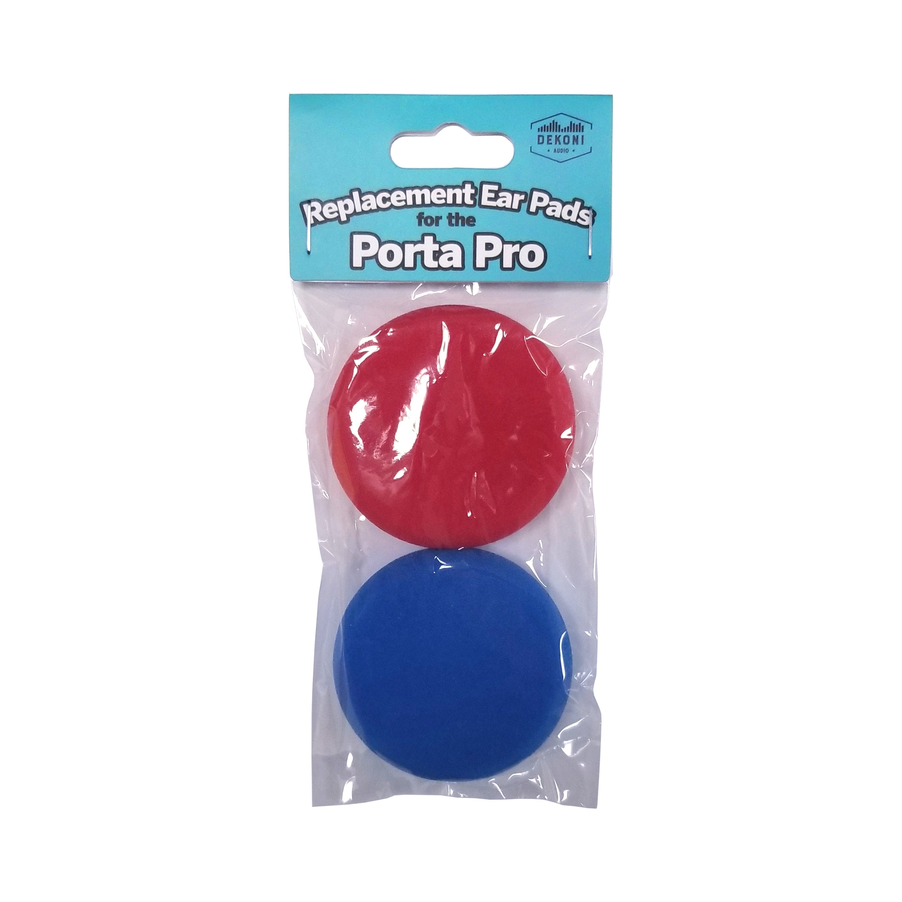 Dekoni Audio Replacement Pads for Koss Porta-Pro Headphones – Red/Blue