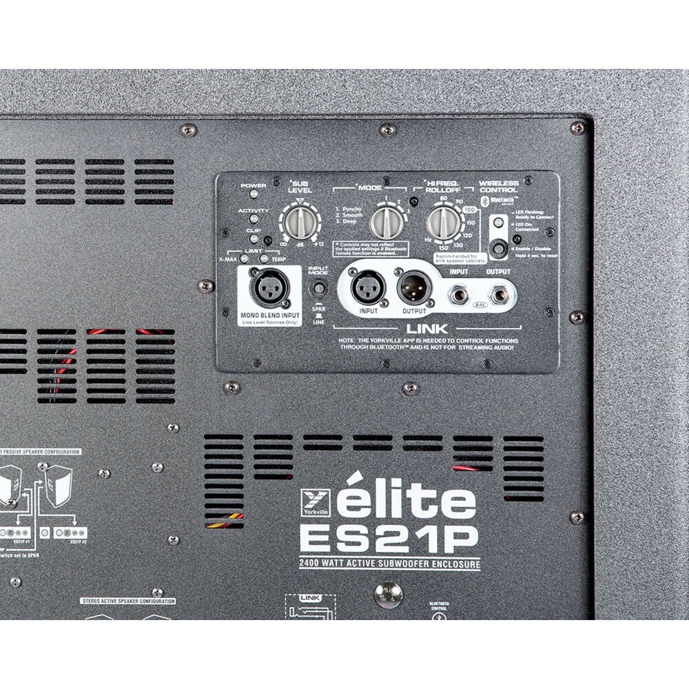 Yorkville ES21P 21 Rear Horn Loaded 2400 Watt Subwoofer