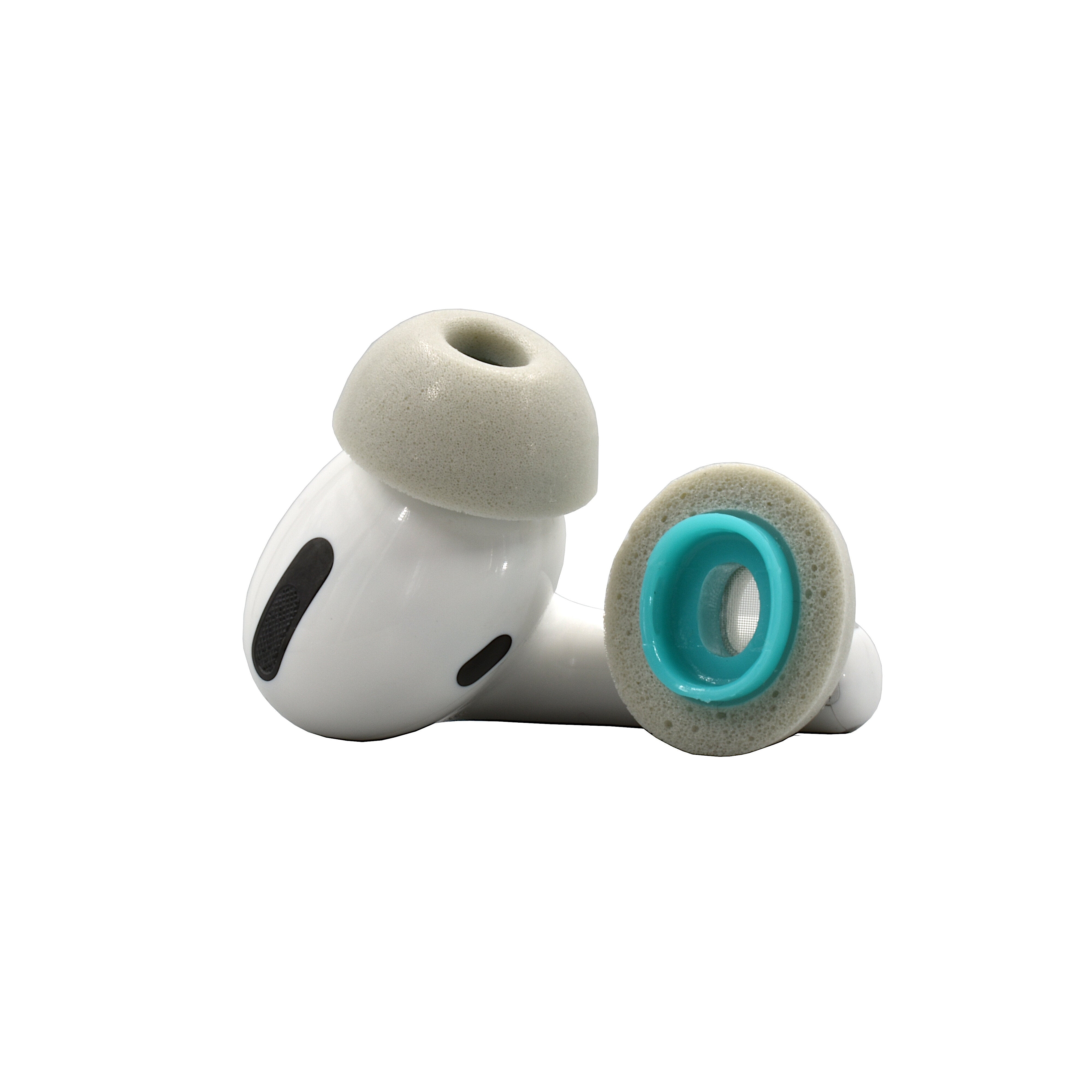 Dekoni Audio Premium Memory Foam Tips for the Apple Airpods Pro - Grey - Single Pair - Large