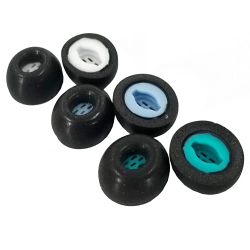 Dekoni Audio Bulletz Replacement for Galaxy Buds Pro Ear Tips | Memory Foam Earbud Tips | Fits in Galaxy Buds Case (Sample, Three Pack)