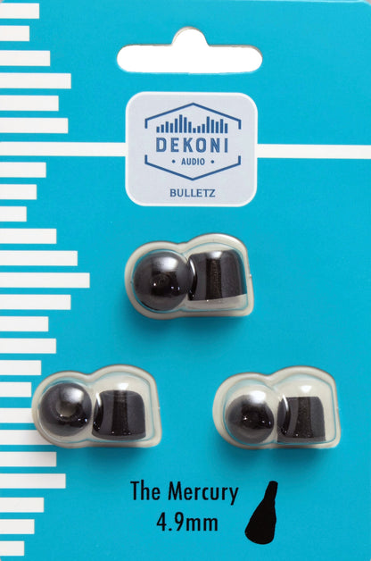 Dekoni Premium Memory Foam Isolation Earphone Tips black - 4.9mm - LARGE 13mm