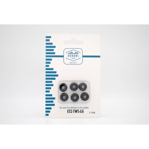 Dekoni Audio Replacement Earbud Tips for True Wireless Earbuds - Large