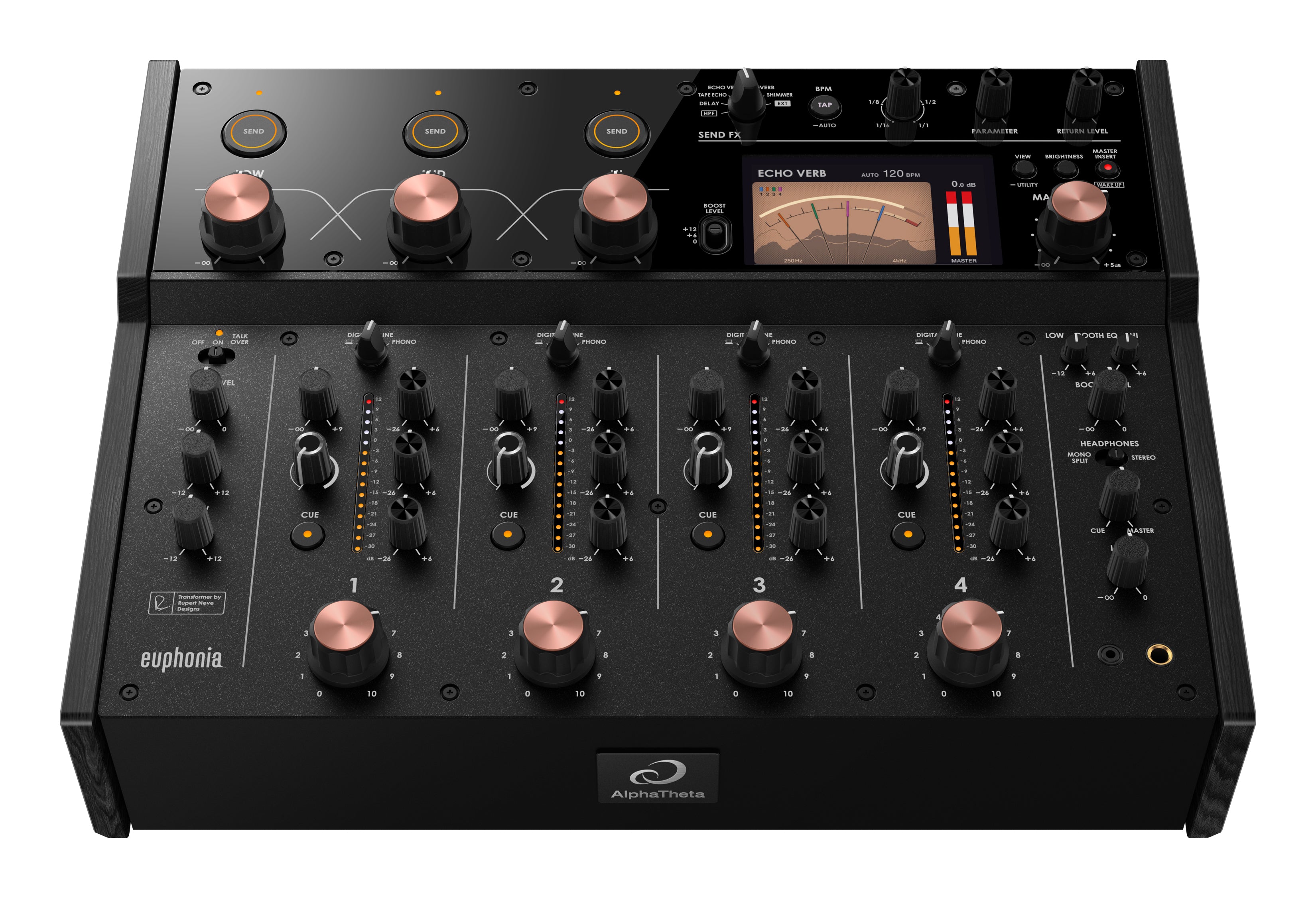 AlphaTheta Euphonia Professional 4-Channel Rotary Mixer
