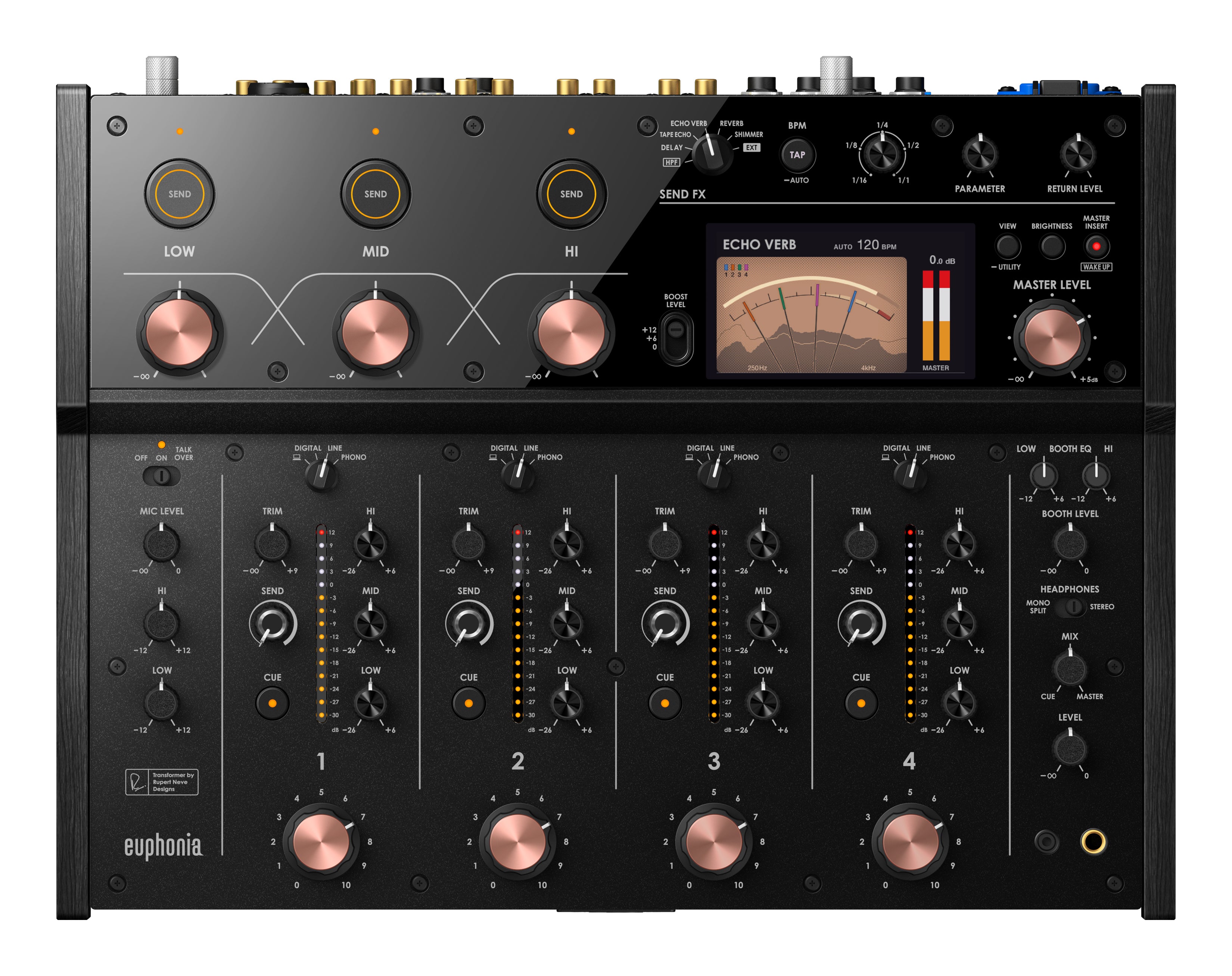 AlphaTheta Euphonia Professional 4-Channel Rotary Mixer