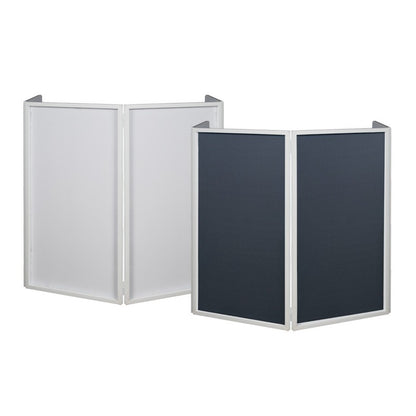 American DJ Event Facade with White frame and both Black and White Scrim
