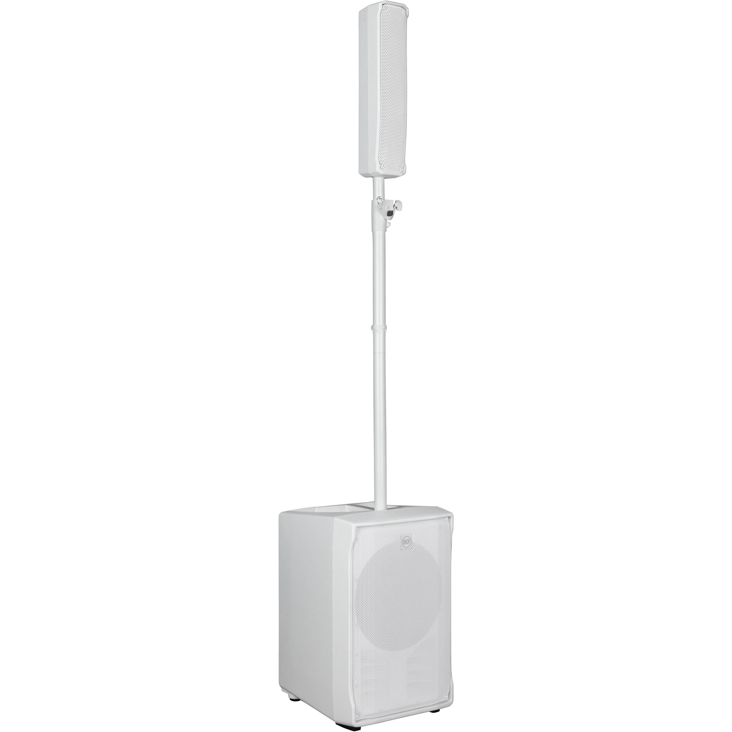 RCF EVOX JMIX8 Active 12 2-Way 1400W Portable Line Array PA System w/ 8-Input Mixer (White)