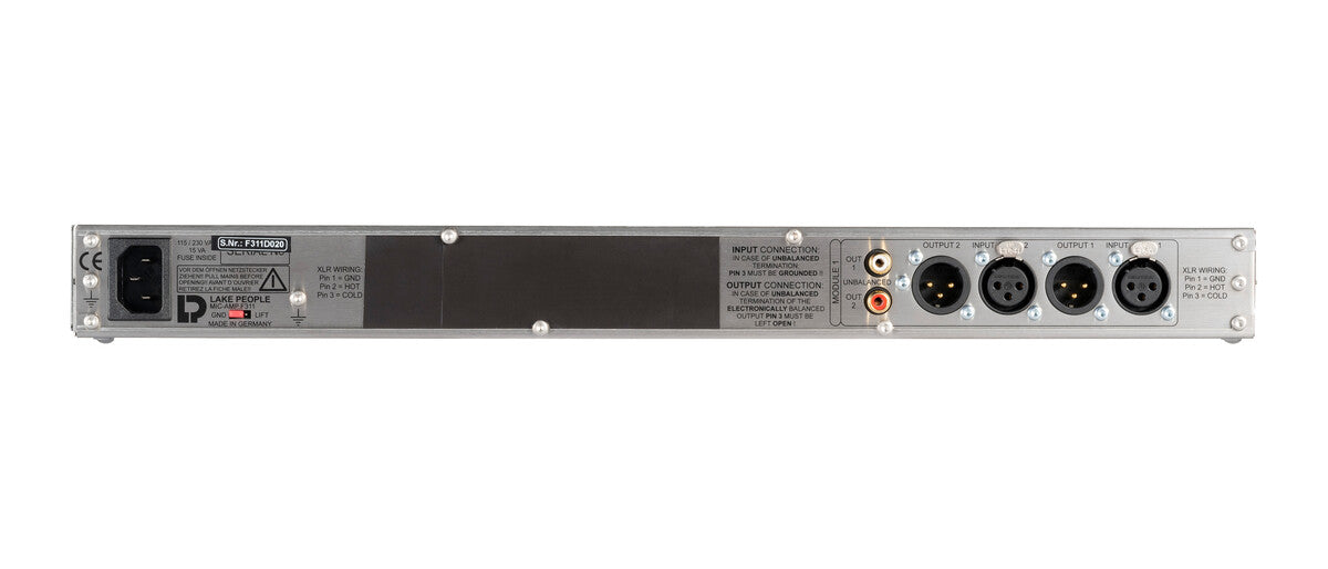 Lake People Mic-Amp F311 D 2-Channel Microphone Preamp
