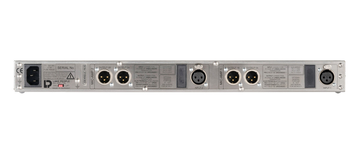 Lake People Mic-Amp F355 2-Channel Microphone Preamp