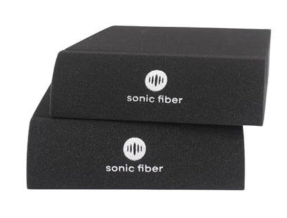 Sonic Fiber Studio Monitor Isolation Pads for Enhanced Sound Proofing, Superior Sound Dampening Foam Acoustic Panels (For 3-4.5 Monitors)