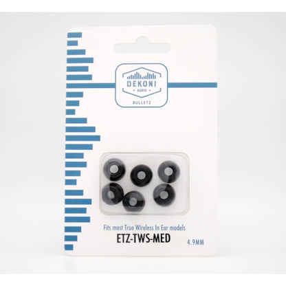 Dekoni Audio Replacement Earbud Tips for True Wireless Earbuds - Medium