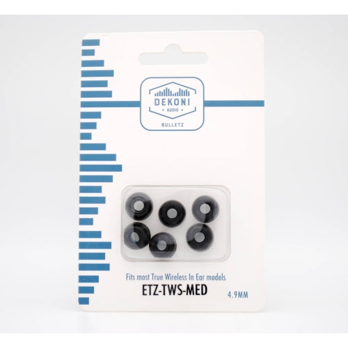 Dekoni Audio Replacement Earbud Tips for True Wireless Earbuds - Medium