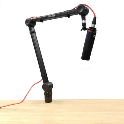 Sonic Fiber Deluxe Desk-Mounted Microphone Boom Stand For Podcasts & Recording