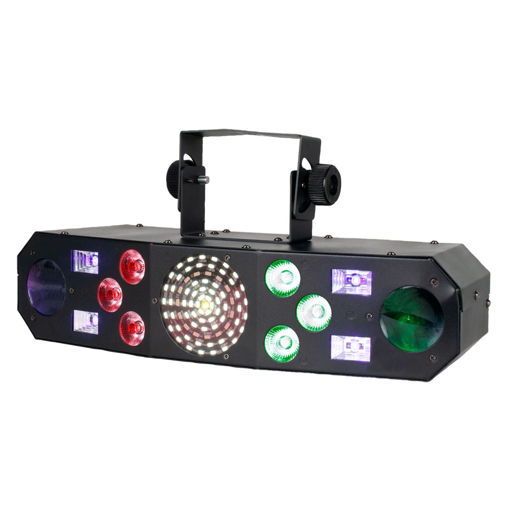 Eliminator Lighting Furious Five RG 5-FX-In-1 Laser, Strobe, Wash, UV, and Derby Light Fixture