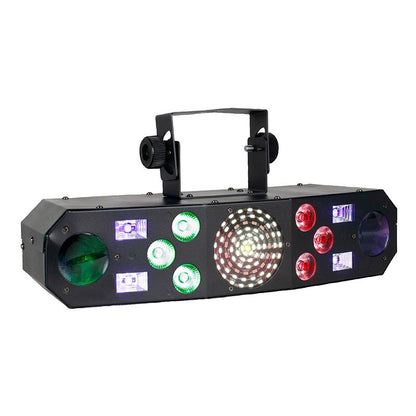Eliminator Lighting Furious Five RG 5-FX-In-1 Laser, Strobe, Wash, UV, and Derby Light Fixture