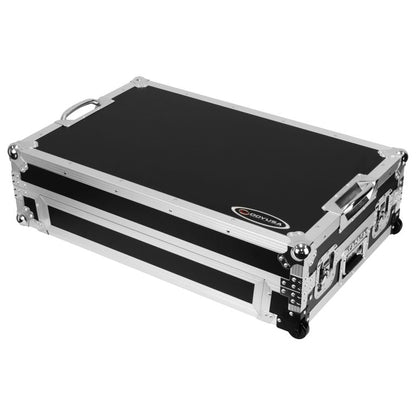 Odyssey DDJ-REV5 1U Flight Case with Glide Style Laptop Platform and Corner Wheels