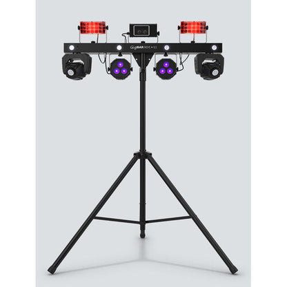 Chauvet DJ GigBAR Move + ILS 5-in-1 Lighting System with Moving Heads, Pars, Derbys, Strobe, and Laser Effects