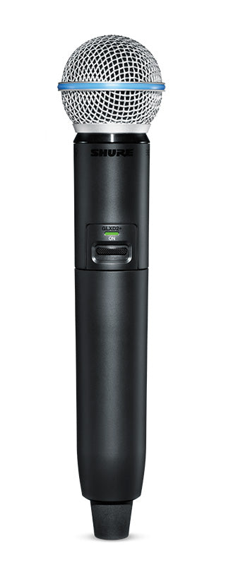 Shure GLXD2+/B58-Z3 Digital Wireless Dual Band Handheld Transmitter with BETA 58A Vocal Microphone (Z3: 2.4, 5.8 GHz)