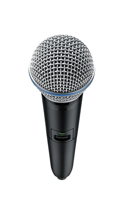 Shure GLXD2+/B58-Z3 Digital Wireless Dual Band Handheld Transmitter with BETA 58A Vocal Microphone (Z3: 2.4, 5.8 GHz)