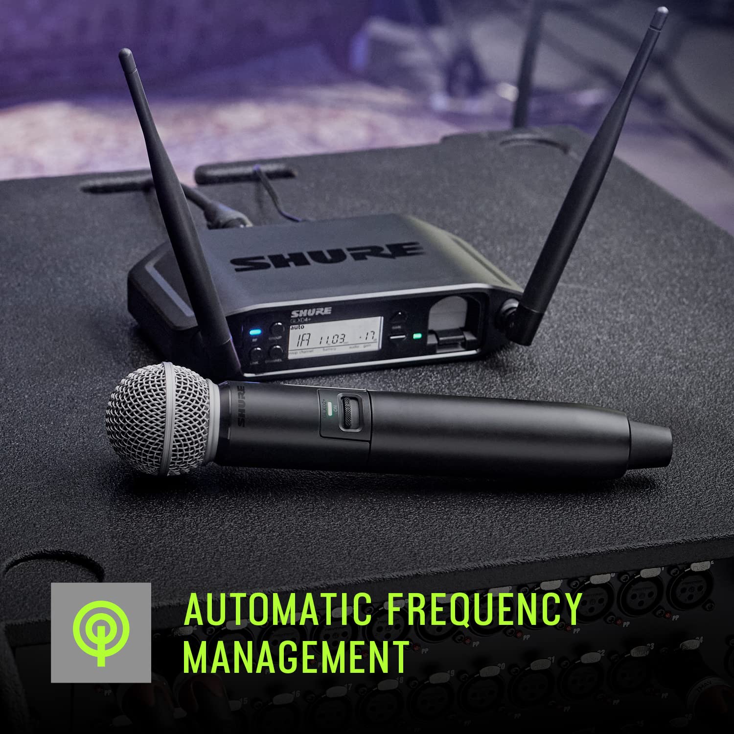 Shure GLXD4+-Z3 Digital Wireless Dual Band Tabletop Receiver (Z3: 2.4, 5.8 GHz)