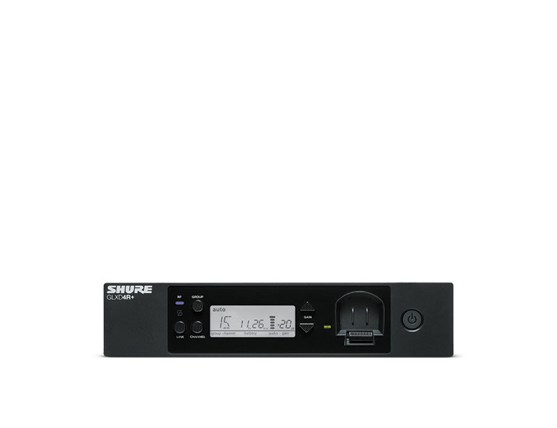 Shure GLXD4R+-Z3 Digital Wireless Dual Band Half-Rack Receiver (Z3: 2.4, 5.8 GHz)
