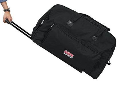 Gator Cases GPA-715 Rugged Nylon Rolling Speaker Bag for 15 Loudspeakers