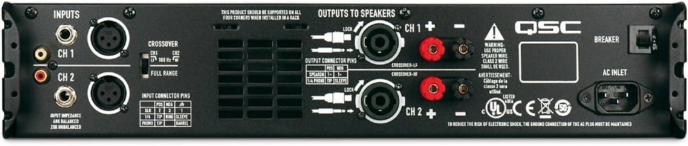 QSC GX3 Professional lightweight DJ - Club Power Amplifier Amp - Rack Mountable