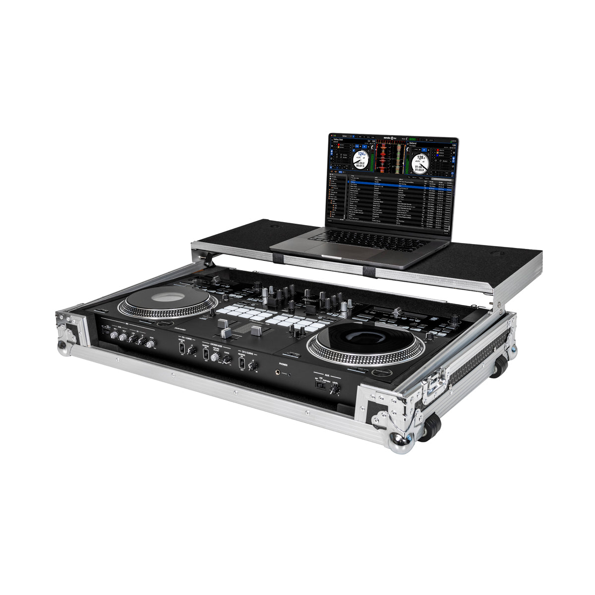Headliner HL10008 Flight Case w/ Latop Platform & Wheels for Pioneer DJ DDJ-REV7