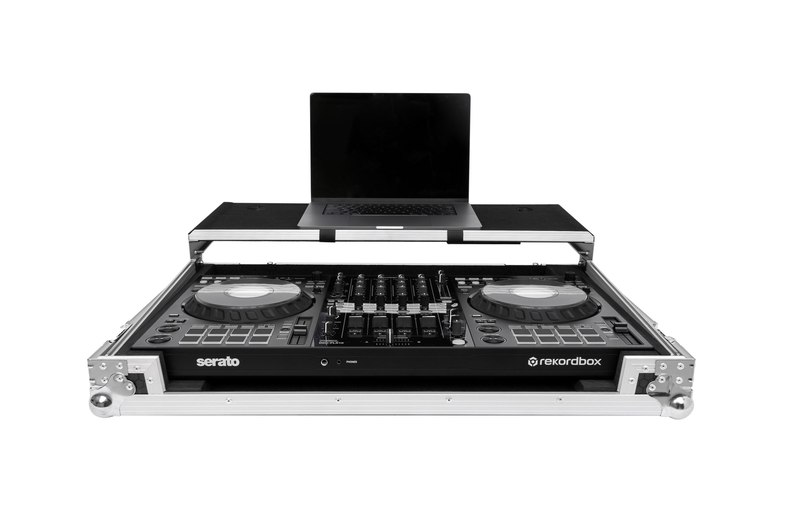 Headliner HL10011 Flight Case For DDJ-FLX10 W/ Laptop Platform & Wheels