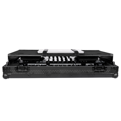 Headliner HL10013 Pitch Black Flight Case For DDJ-FLX10 W/ Labtop Platform & Wheels