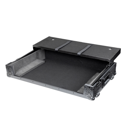 Headliner HL10016 Pitch Black Flight Case For Rane Four W/ Laptop Platform & Wheels