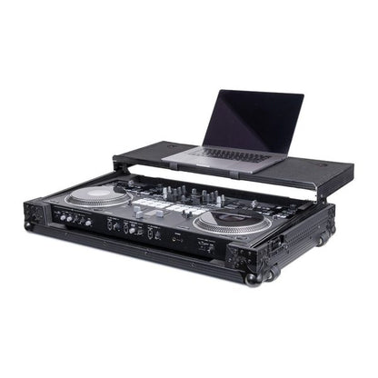 Headliner HL10021 Pitch Black Flight Case for DDJ-REV7 w/ Laptop Platform & Wheels